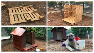 Tahta Paletlerden Köpek Kulübesi Yapımı | Building a Dog House With Wooden Pallets  #DIY