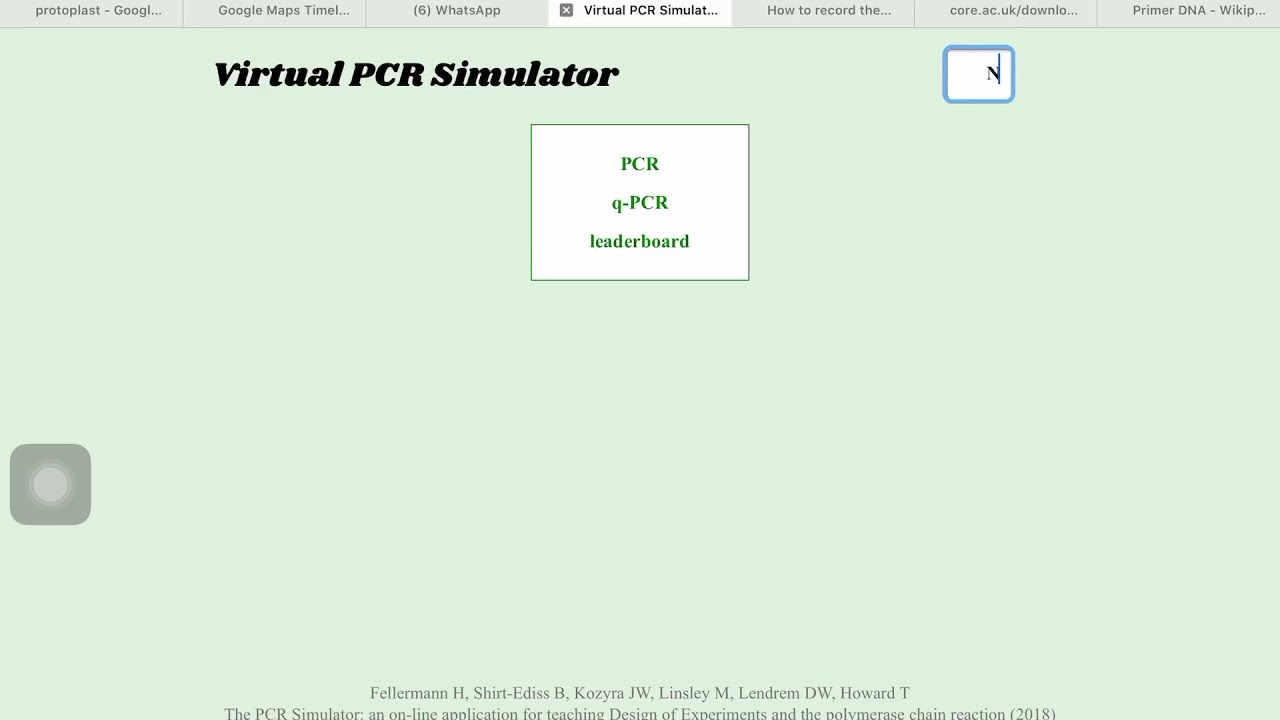 Tutorial penggunaan Virtual PCR simulator YouTube
