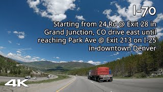 Celebrity I-70: Grand Junction, CO to Denver, CO - Journey through Rocky Mountains [4K] Net Worth