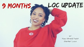 9 MONTHS LOC UPDATE w/ TWO STRAND TWIST STARTER LOCS {KIESHA ARIELLE}