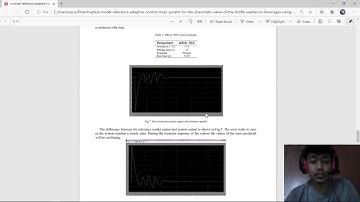 Praktikum Kendali Adaptif - Simulasi MRAC pada Matlab (Pneumatic Valve Pembersih Botol)