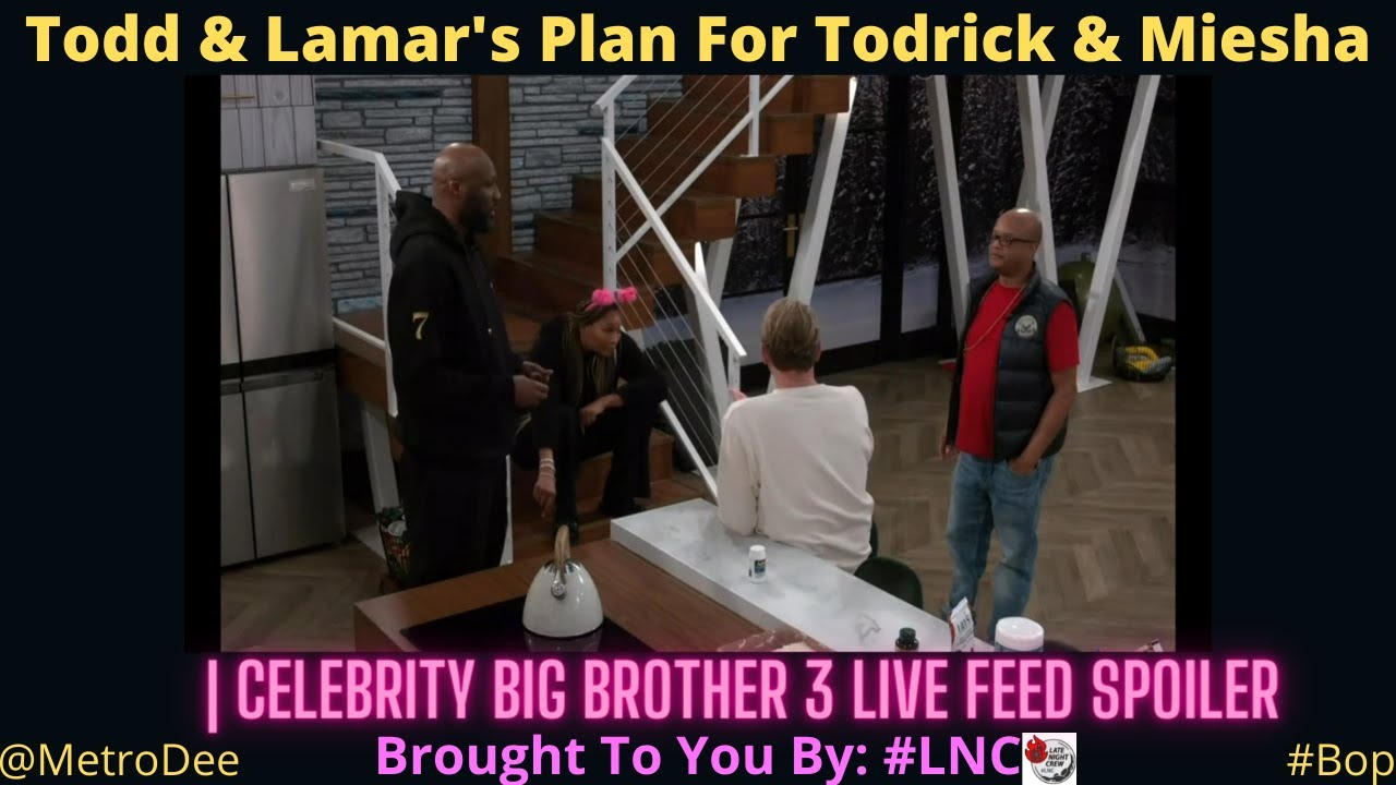 Todd & Lamar’s Plan For Todrick & Miesha | Celebrity Big Brother 3 LIVE FEED SPOILER