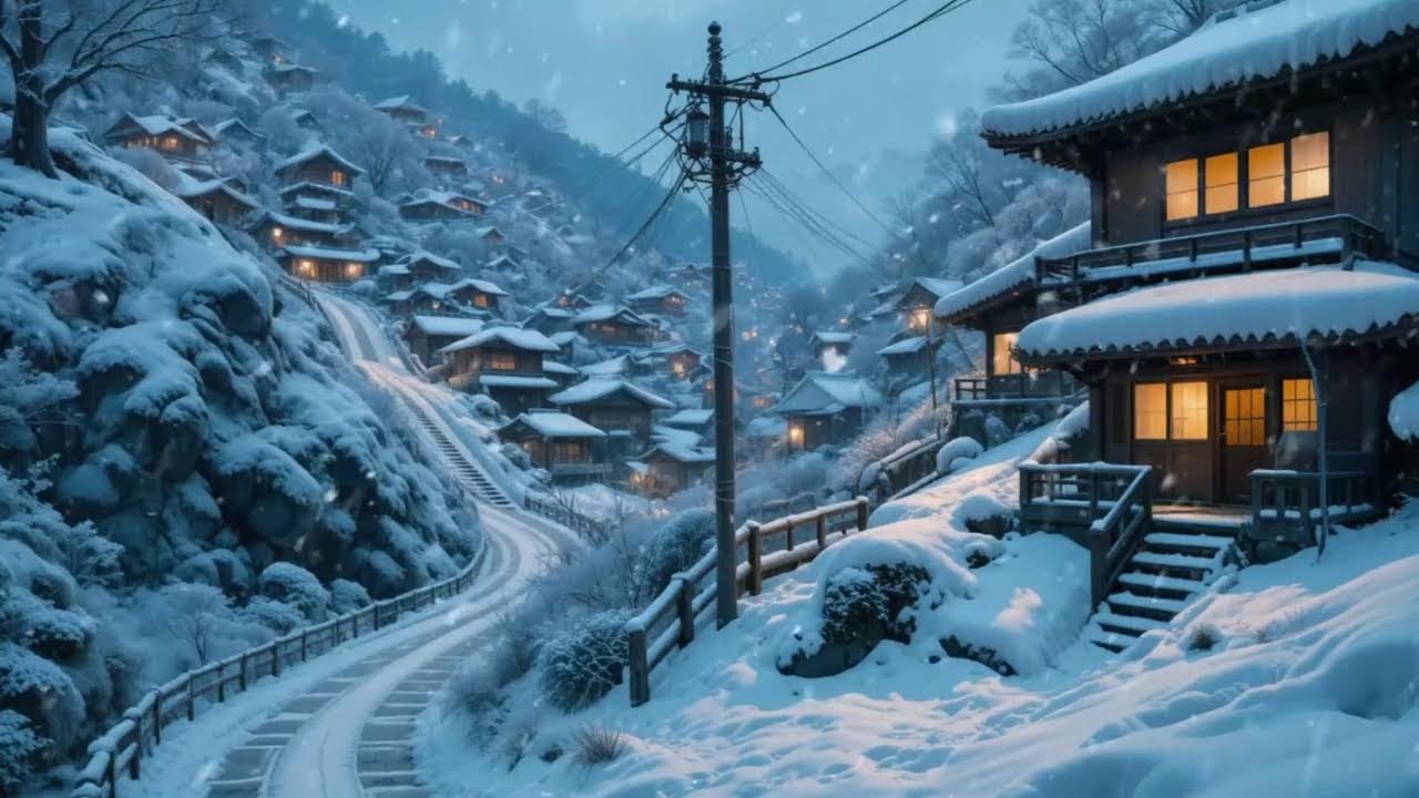 Vintage Japanese Atmosphere & Winter Relaxing Mix 🌨️ Focus Music