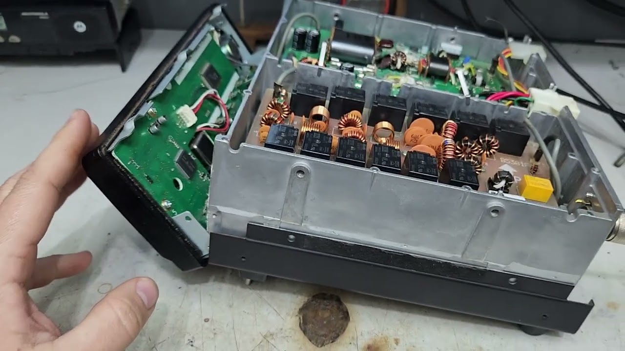 Bloqueio ICOM IC-718 para homologação na ANATEL.