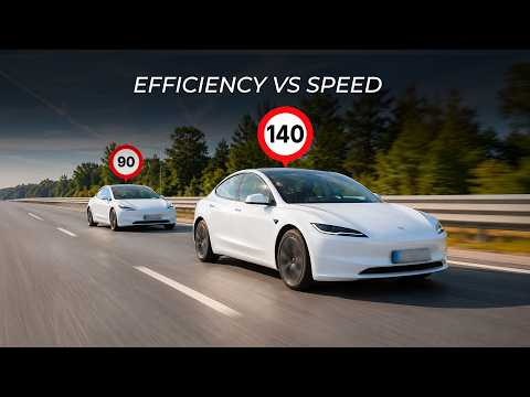 How Much Range Can You Get by Driving Efficiently? | Tesla Model 3 Test