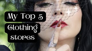 My Top 5 goth clothing stores 