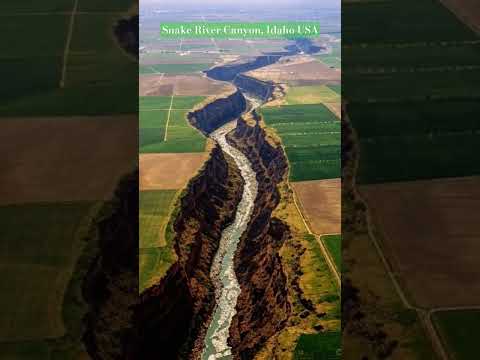 Snake River Canyon, Idaho USA : #SnakeRiver #Canyon, #Idaho #USA #shortvideo