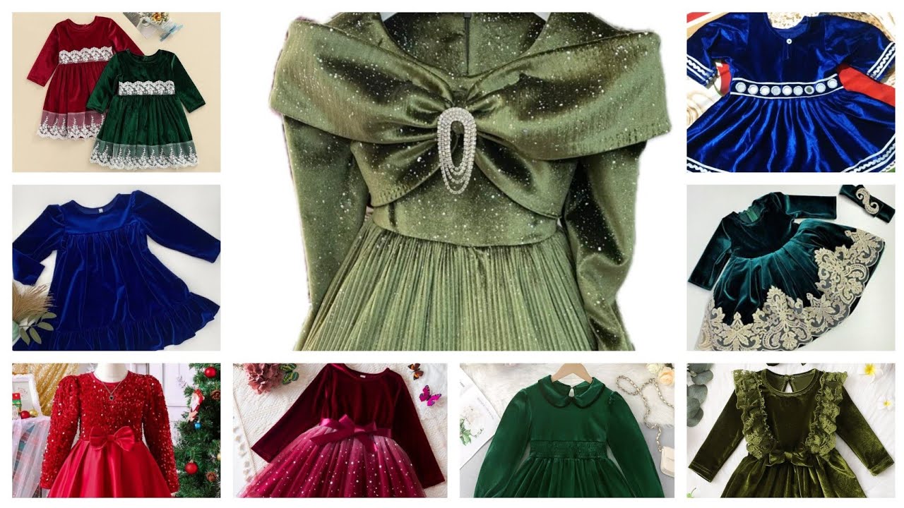 New style baby  Velvet frock, kid's frock, baby frocks ideas,baby velvet ideas dresses
