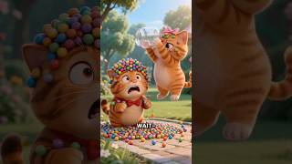 Chubby Cat Series EP11- That is TOO Many Candy 😂🍬 #funny  #cartoon #animation #comedy #cat