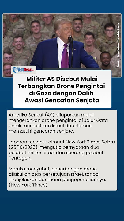 Berdalih Awasi Gencatan Senjata, Militer AS Diam-diam Terbangkan Drone Pengintai di Jalur Gaza
