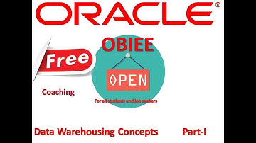 Data warehouse concepts Part 1 ( Free OBIEE 12C Coaching) (In Telugu)
