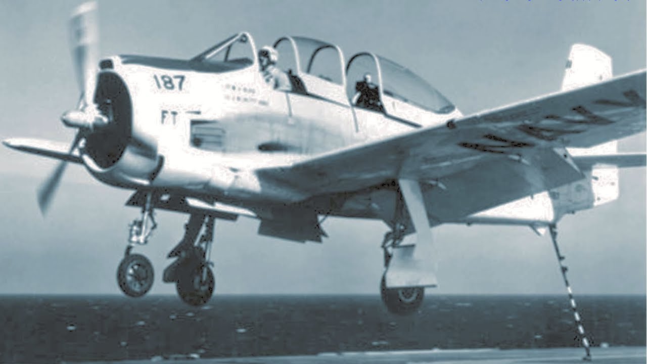 T-28C Carrier Circuit Approach1 - YouTube