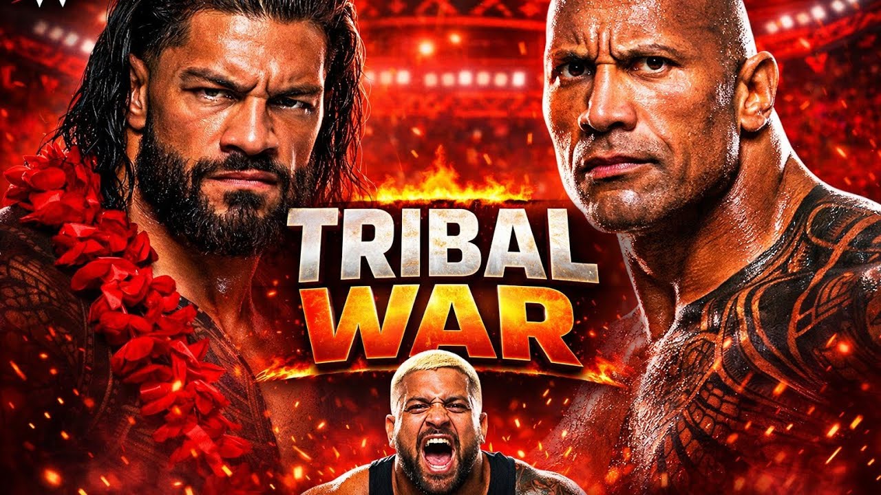 WWE 2K25 - Roman Reigns vs The Rock vs Solo Sikoa | Triple Threat Tribal War 🔥 #wwe #trending 
