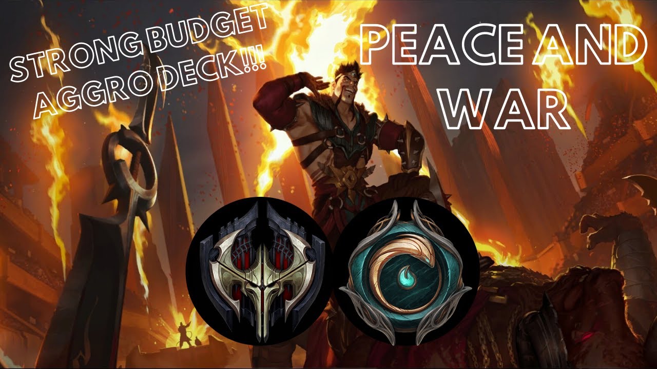 Strong LoR Aggro Budget Deck!!! Peace and War (Noxus and Ionia) [Legends of Runeterra Open Beta]