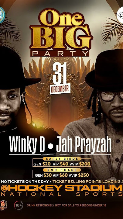 Winky D ft Jah Prayzah One Big Party - Hockey Nation Sports Stadium