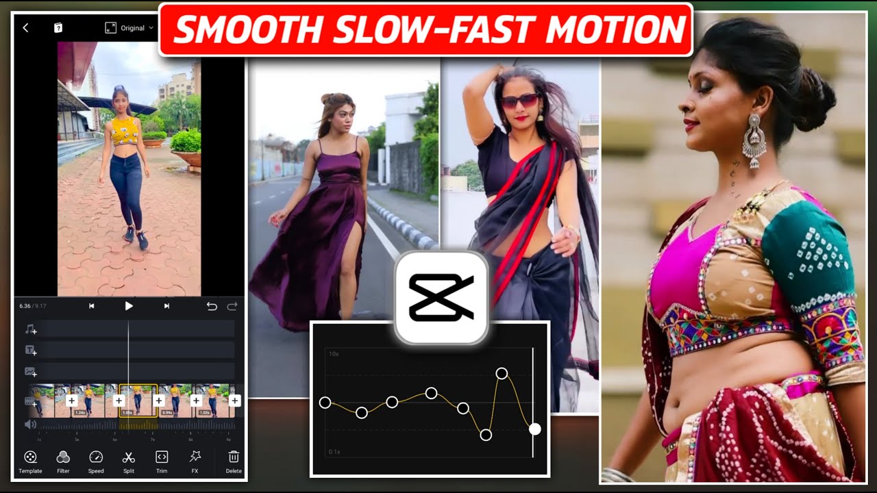 How To Edit Smooth Slow & Fast Motion Video Capcut Video Editing Slow Motion Video Editing