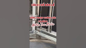 Hướng dẫn chế bản lề cổng trượt vuông góc CHI TIẾT từ A-Z! #huongdan #diyproject #banlecong