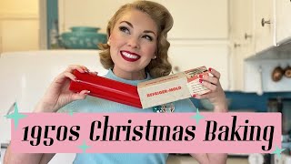 Holiday Baking- Testing a Cookie Mold- Vintage Christmas Decorations
