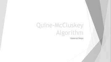 Quine-McCluskey Algorithm: Forming Groups of Minterms by No. 1s
