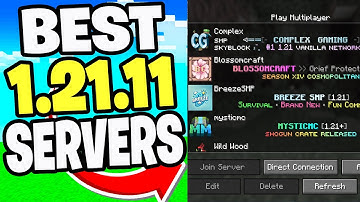 Top 5 Best Servers For Minecraft 1.21.11! - Java & Bedrock