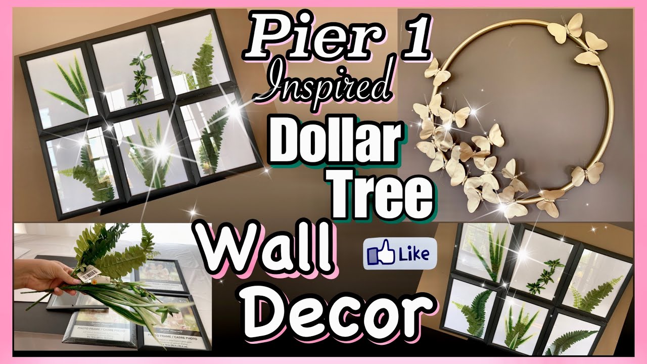 Dollar Tree DIY WALL DECOR! - YouTube