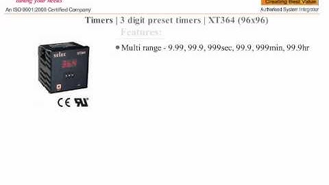 SELEC XT364 DIGITAL TIMER
