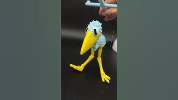 Articulated 3D Printed Bird Marionette，Have you understood how it works?#3dprinting