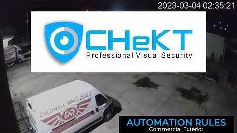 CHeKT Visual Security Automated Audio Deters Protental Crime