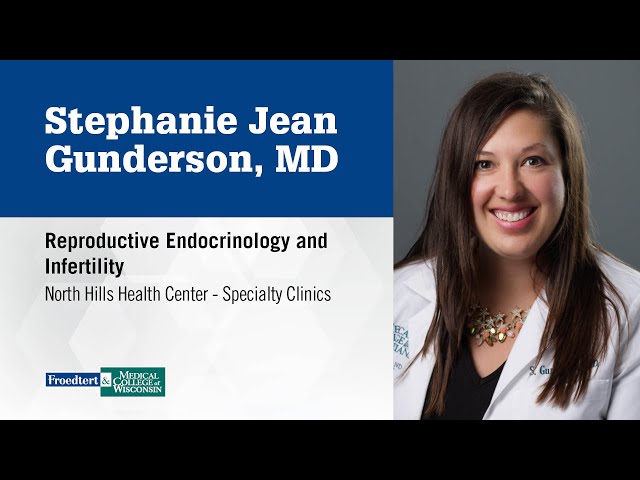 Watch Dr. Stephanie Jean Gunderson, reproductive endocrinologist/infertility specialist on YouTube.