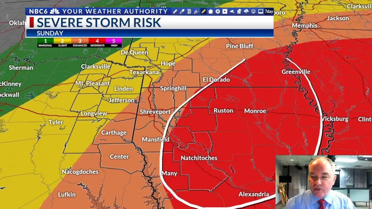 Two rounds of severe storms possible Easter Sunday with strong ...