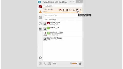 Using Call Park and Retrieve UC One