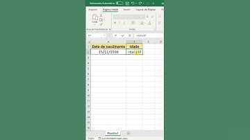 Como Calcular a Idade no Excel Passo a Passo