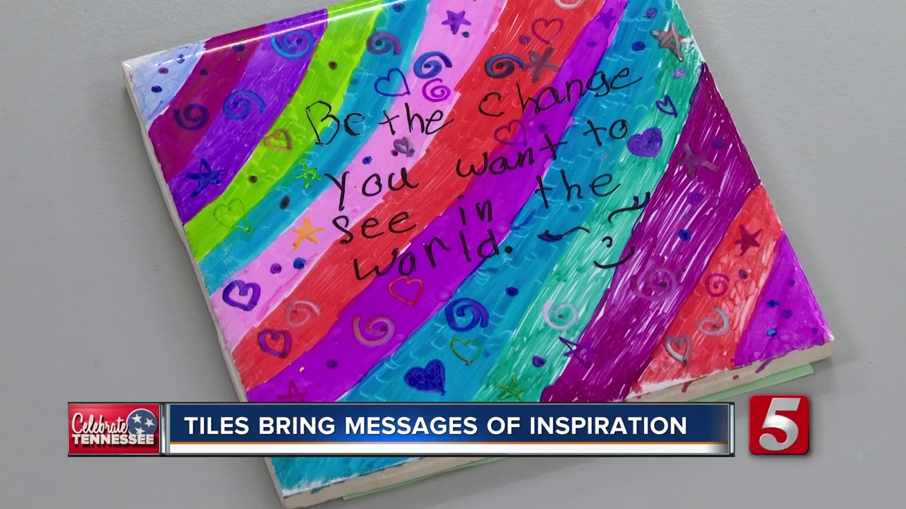 Message Tiles Students Decorate Tiles To Spread Inspiring Messages - YouTube