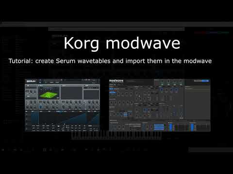 Korg modwave tutorial: