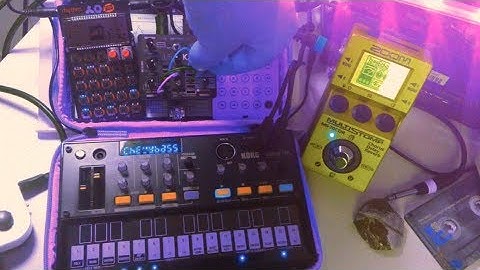 portable synth setup  - gltichy experimental - Bastl Kastle - Volca FM - Pocket Operators