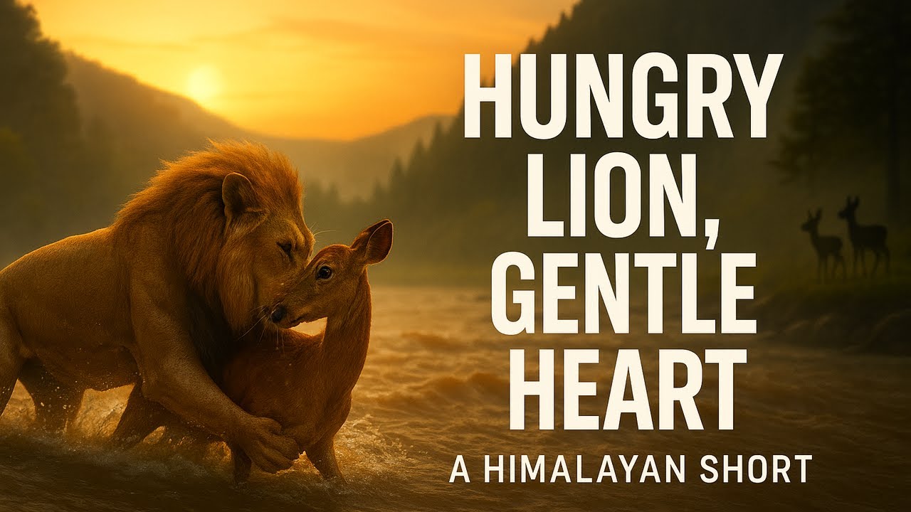 A Lion’s Mercy | Himalayan Flood | Lion’s Compassion!! 