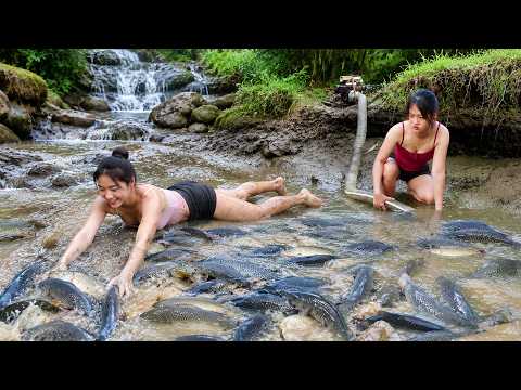 Amazing River Fishing: Big Fish Catching in River, Trawl Nets Fishing, Harvesting a Lots Of Big Fish