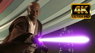 Star Wars: Revenge of the Sith (2005) - Mace Windu vs. Palpatine - 4k