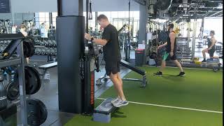 Ankle Strength 2- Elevated 2 Up 1 Down Standing Calf Raise