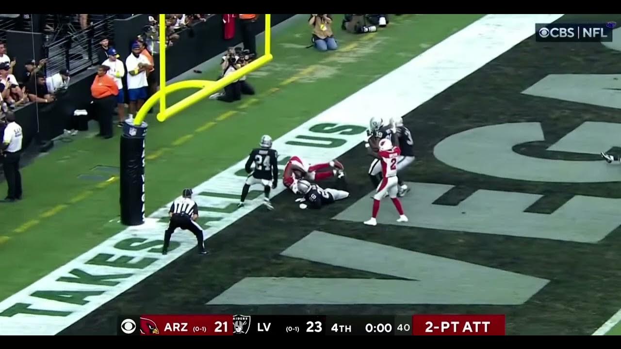 Kyler Murray Touchdown And 2 Point Conversion To Tie Game YouTube