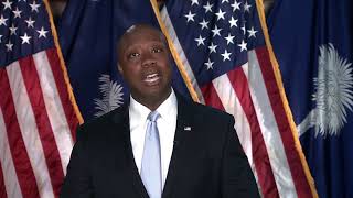 Senator Tim Scott delivers the Republican response to the State of the Union