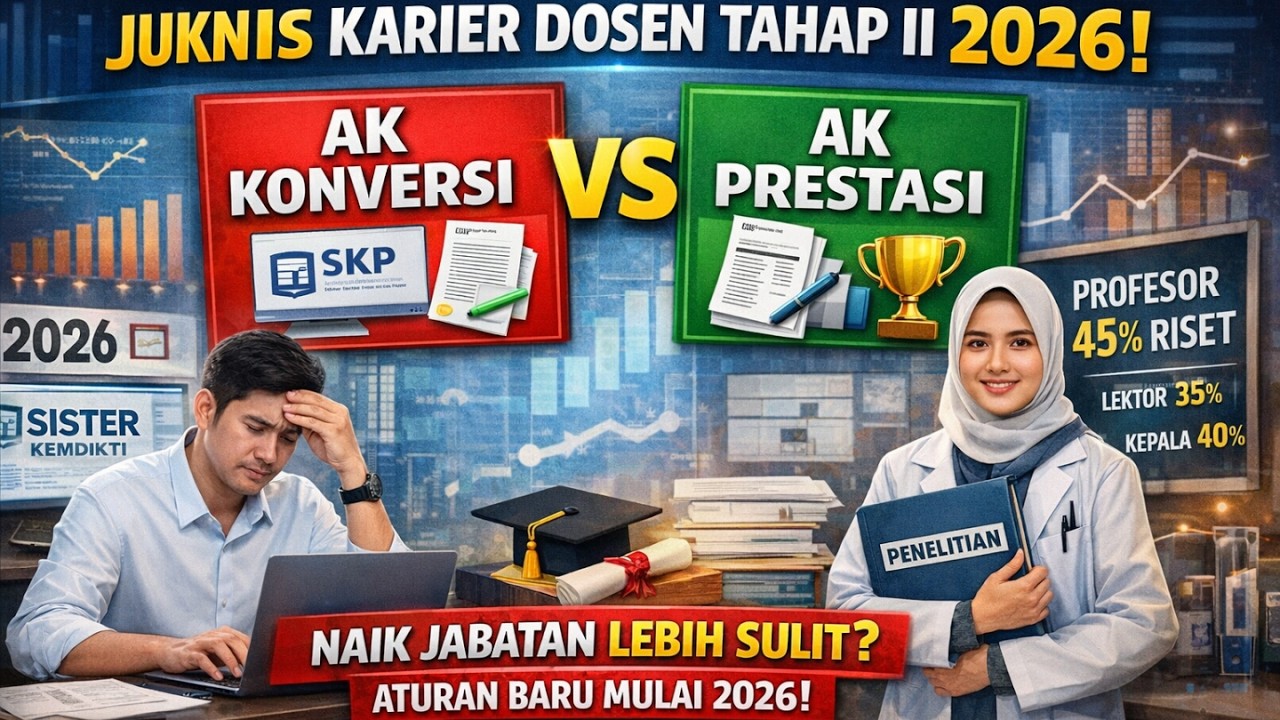 RINGKASAN JUKNIS KARIS DOSEN TAHAP II 2026. AK KONVERSI VS AK PRESTASI | MIMBAR INTELEK