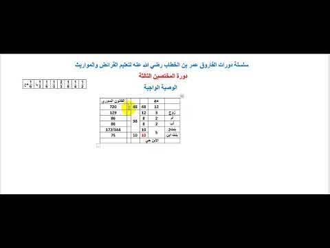 حل مسألة فيها وصية واجبة على القانون المصري 2