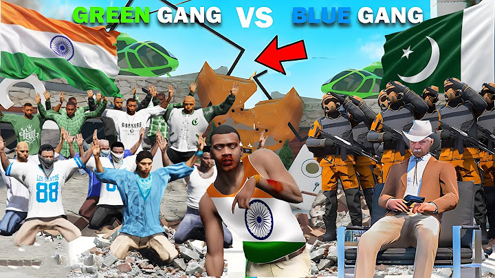 Franklin Blue Gang Destroyed Shinchan Green Gang's Base In GTA 5!