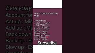 #Most common phrasal verb # #competitive #english #ielts vocabulary english