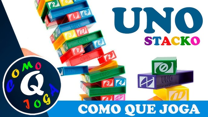 Jogo Torre De Equilíbrio Uno Stacko Brinquedo Uno