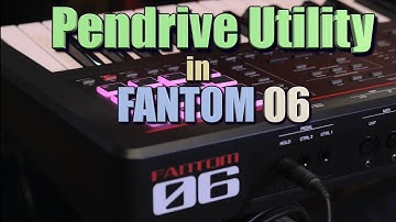 Pendrive Utility in FANTOM 06/How to do back-up restore in Fantom 06 by- Brij Pathak/Swarit Studio.