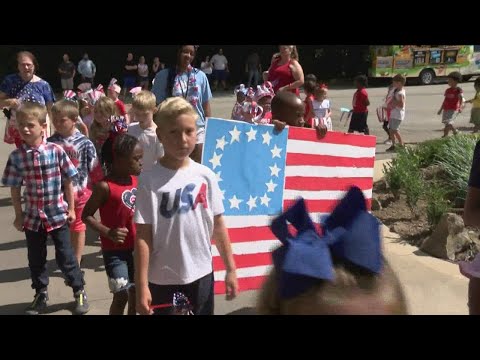 Stepping Stone Preschool held a patriotic assembly