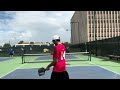 1st pickleball tournament outdoor match #1