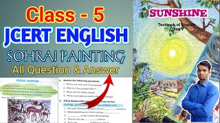 Jcert Class-5 English || SOHRAI PAINTING || Part-1 All Question And Answer Unit-9 #class5